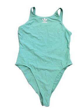 adidas Originals Trefoil High-Cut One Piece Swimsuit teal
